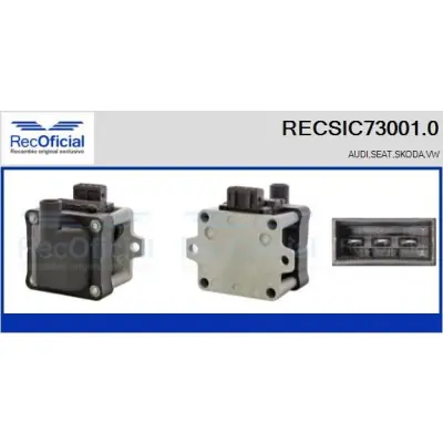 Bobina de encendido RECOFICIAL RECSIC73001.0 RECOFICIAL RECSIC73001.0 Compra Hoy